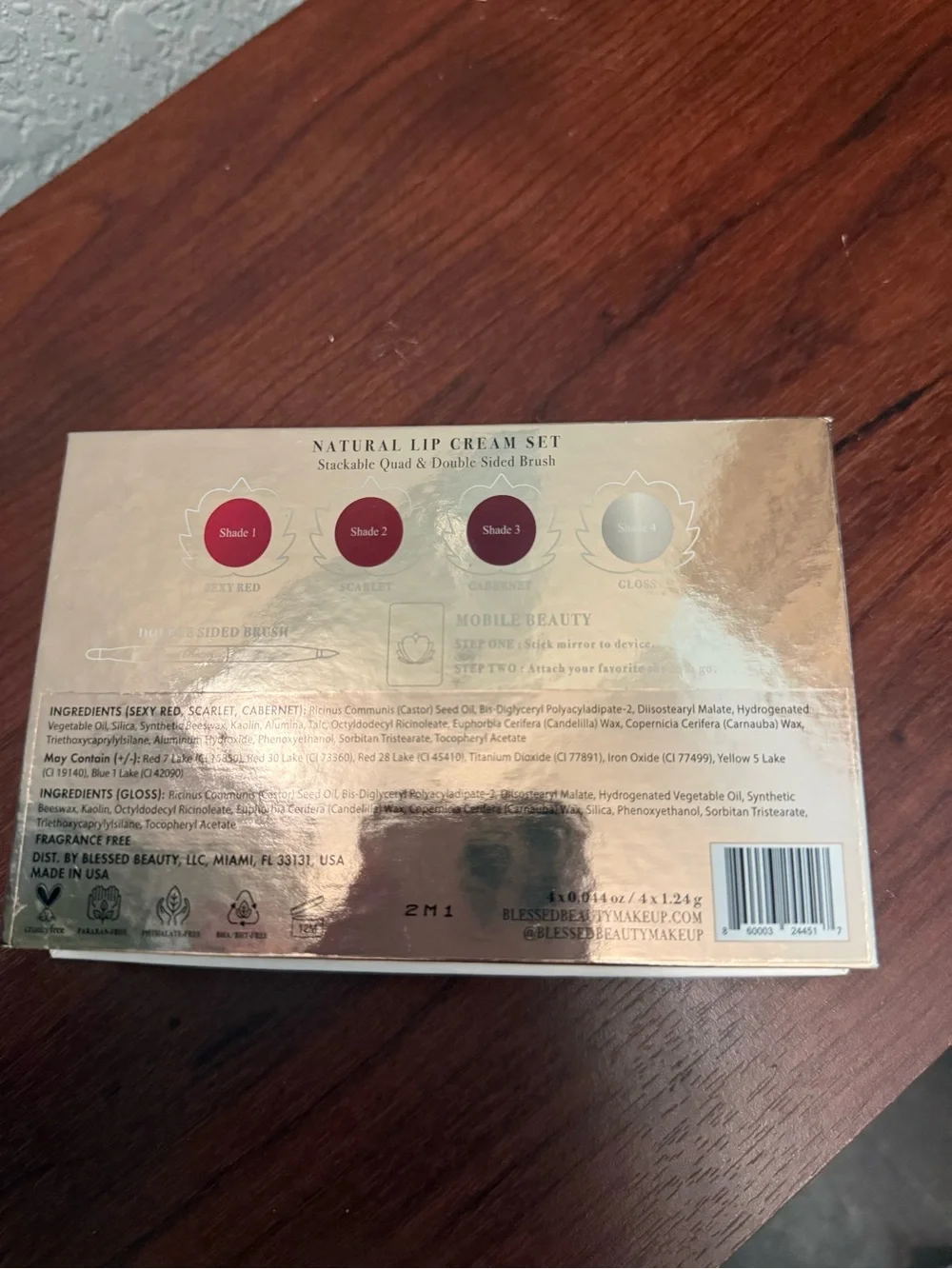 Natural Lip Cream Set - Pink/Red Shades